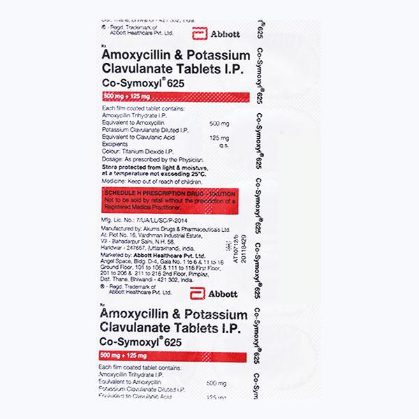 CO SYMOXYL 625 Tablet 10's