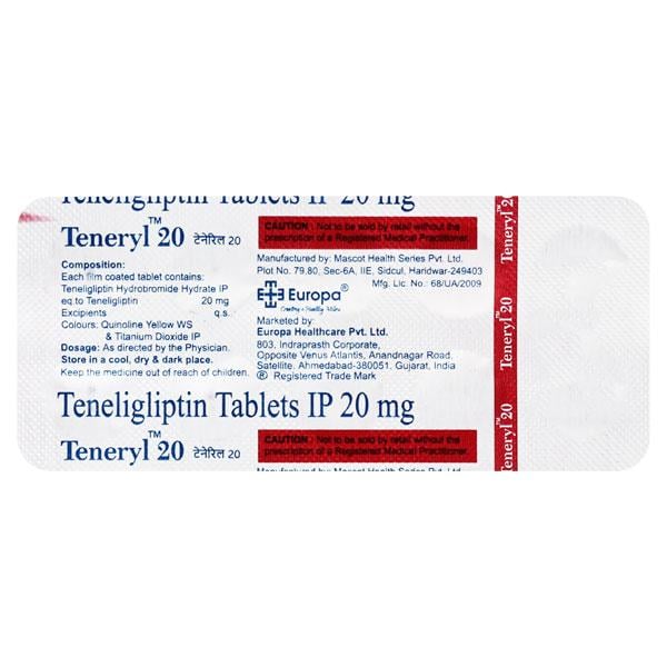 TENERYL 20 Tablet 10's
