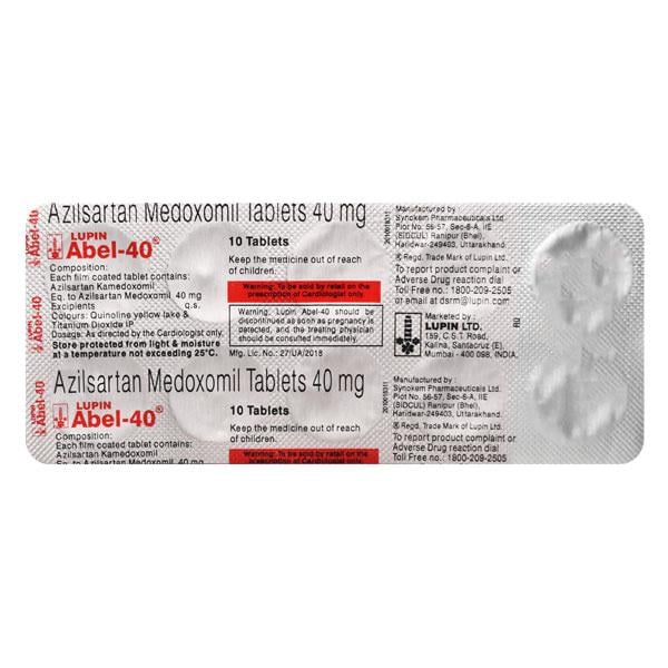 Abel 40mg Tablet 10'S