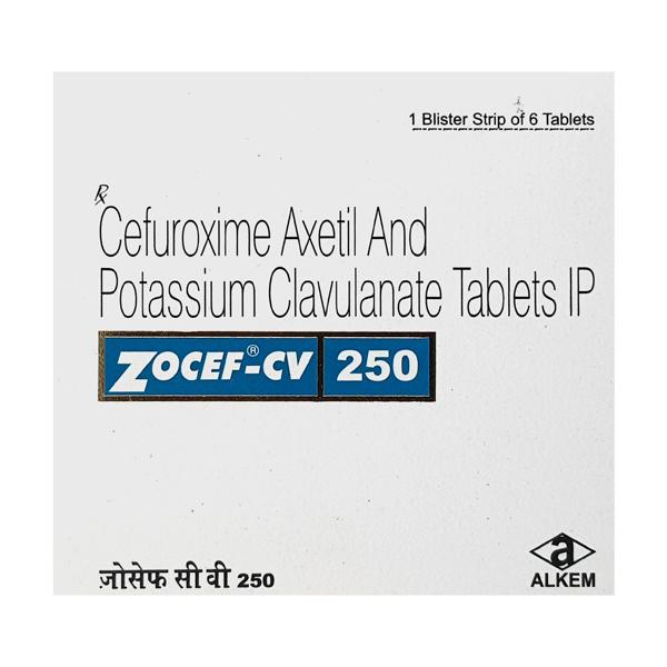 Zocef CV 250mg Tablet 6'S
