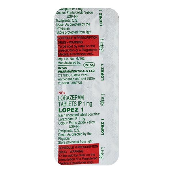 Lopez 1mg Tablet 10'S