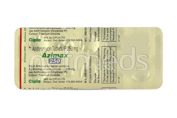 Azimax 250mg Tablet 6'S