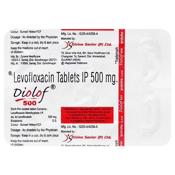DIOLOF 500 Tablet 5's