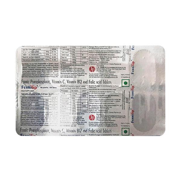 FERRILIP GLUTEN FREE Tablet 10's