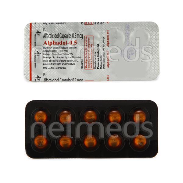 Alphadol 0.5Mcg Capsule 10'S
