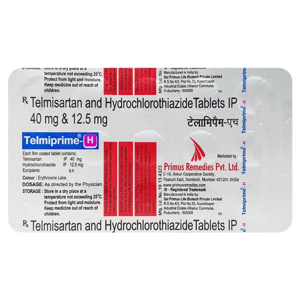 TELMIPRIME H 40/12.5 Tablet 15's