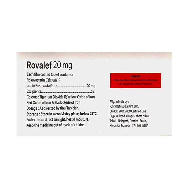ROVALET 20mg Tablet 10's