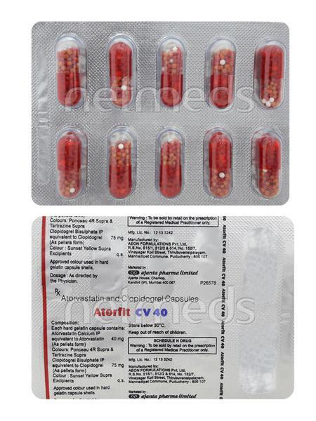 Atorfit CV 40mg Capsule 10'S