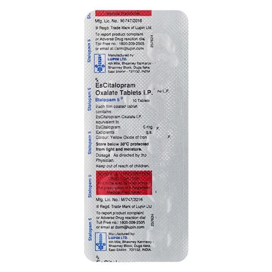 Stalopam 5mg Tablet 10'S