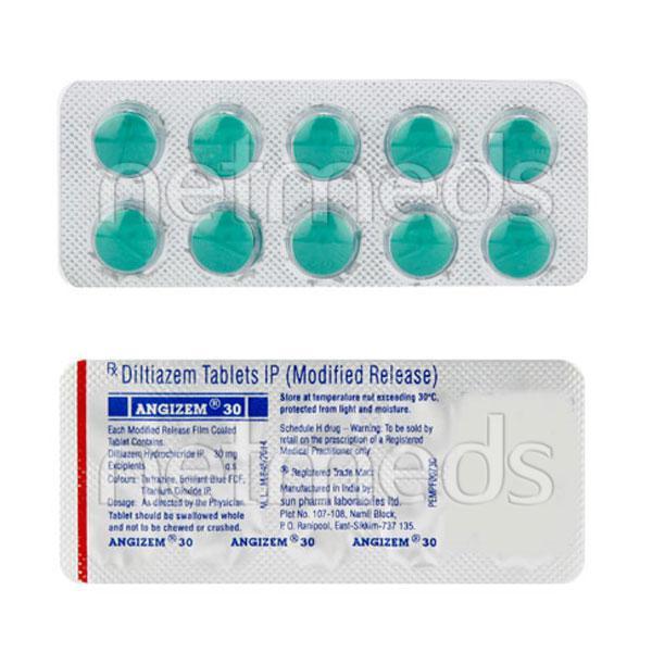 Angizem 30mg Tablet 10'S
