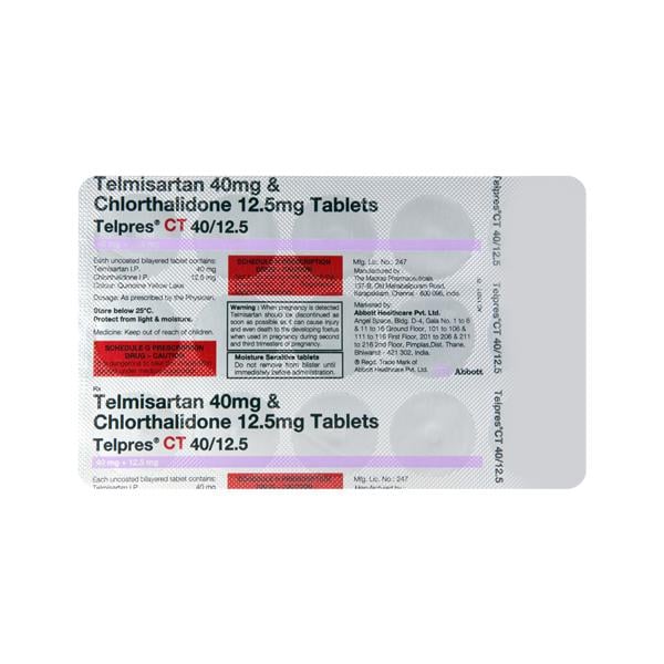 Telpres Ct 40/12.5Mg Tablet 15's