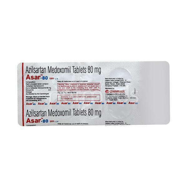 Asar 80mg Tablet 10'S