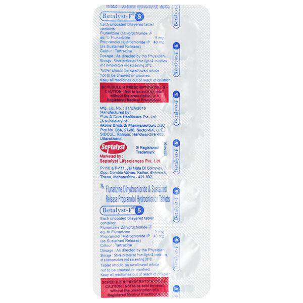 BETALYST F 5mg Tablet 10's