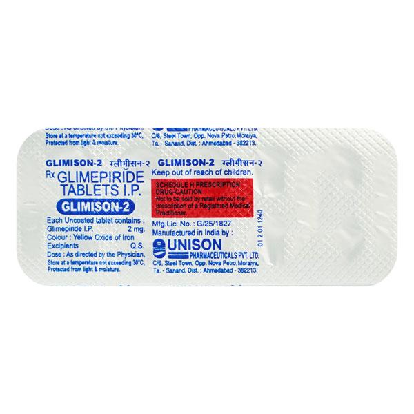 Glimison 2mg Tablet 10'S
