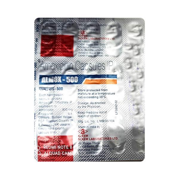 Almox 500mg Capsule 10'S