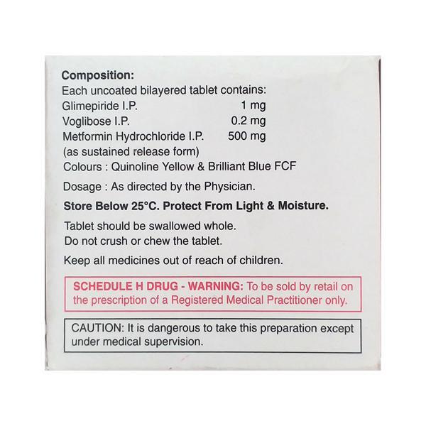 Xmet Trio 1/500/0.2mg Tablet 10'S