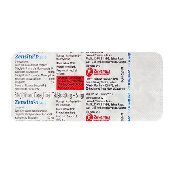 ZENSITA D 50/5 Tablet 10's