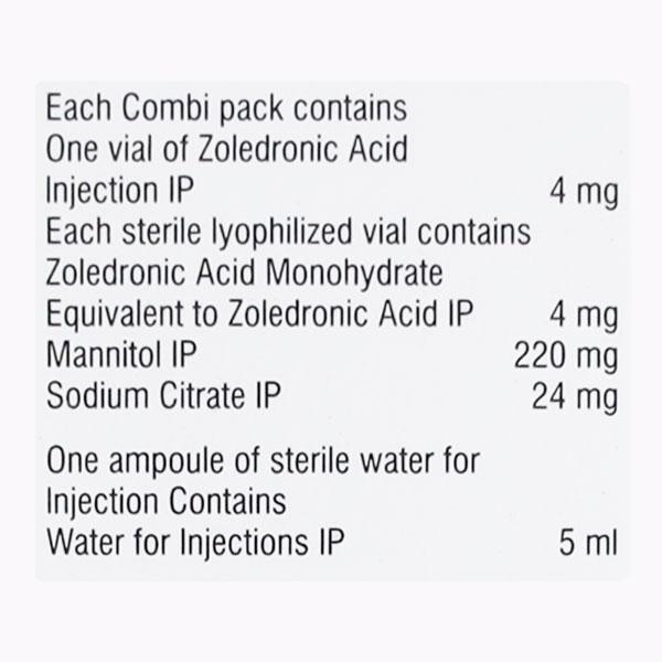 Zolasta 4mg Injection 1'S