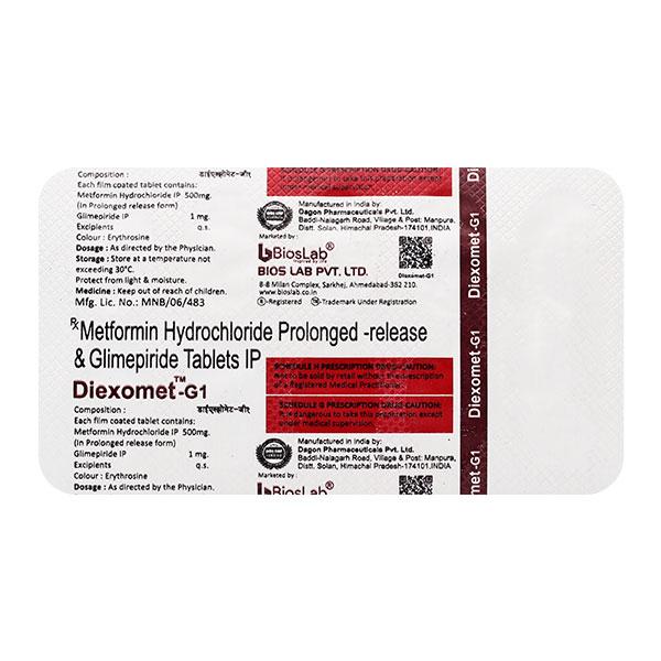 DIEXOMET G1 Tablet 10's