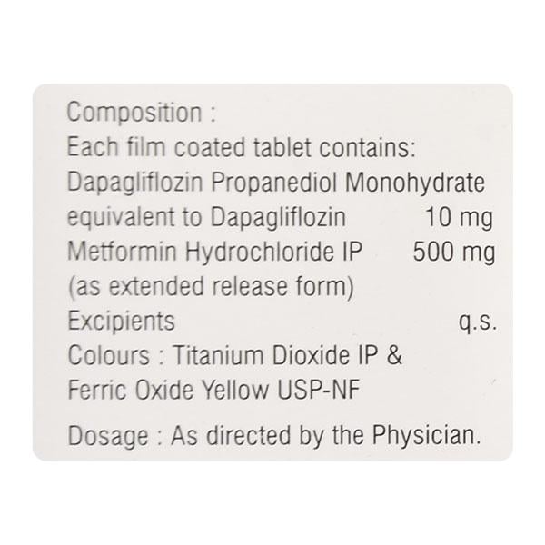 DAPAGZA M 10/500 Tablet 10's