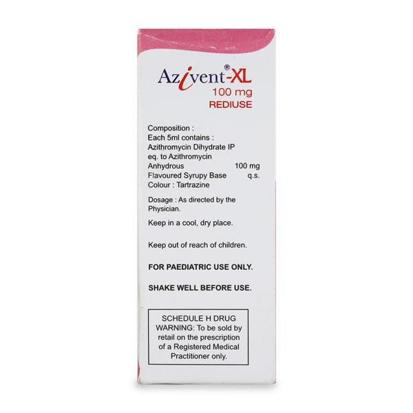 Azivent XL 100mg Syrup 30ml