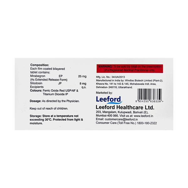 SILDOEASE M 25 Tablet 10's