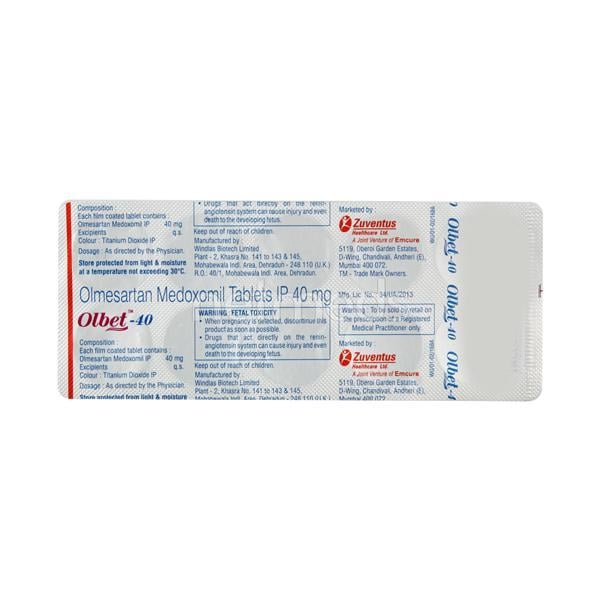 Olbet 40mg Tablet 10'S