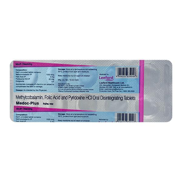 MEDOC PLUS MOUTH DISSOLVING Tablet 10's