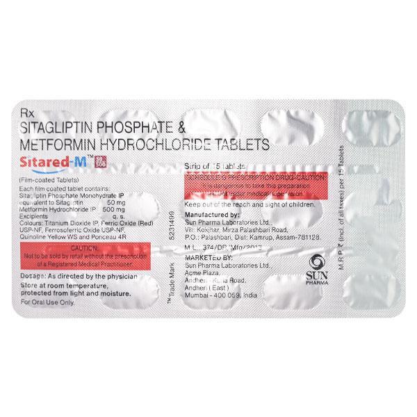SITARED M 50/500 Tablet 15's