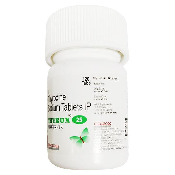 THYROX 25 Tablet 120's