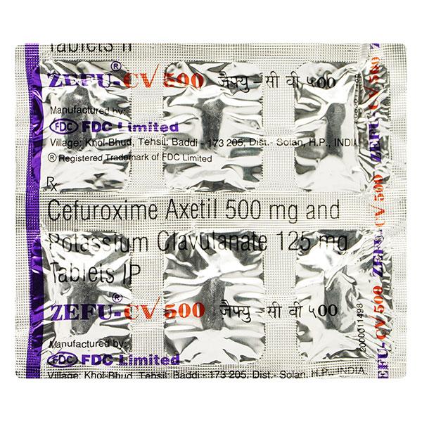 Zefu CV 500mg Tablet 6'S
