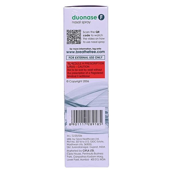 DUONASE F 9.8g Nasal Spray 70md