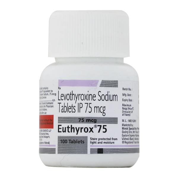 Euthyrox 75Mcg Tablet 100'S