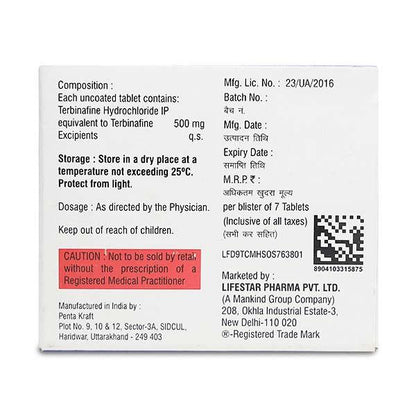 Terbinaforce 500mg Tablet 7'S