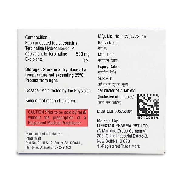 Terbinaforce 500mg Tablet 7'S