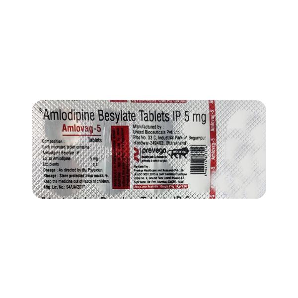 AMLOVAG 5 Tablet 10's