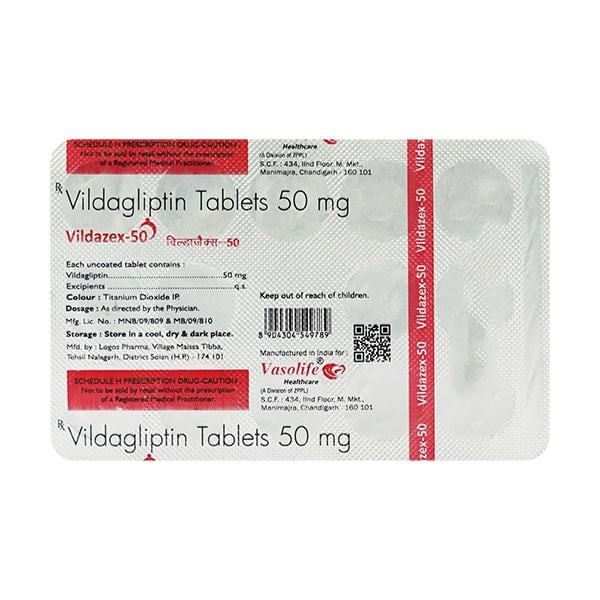 VILDAZEX 50 Tablet 14's