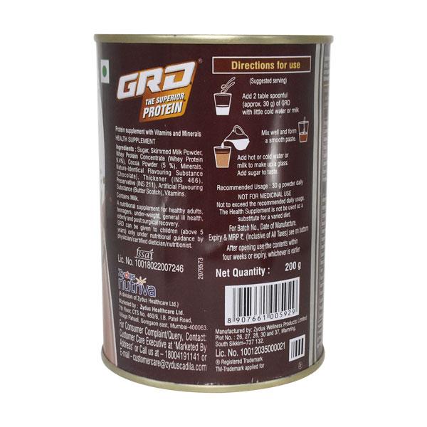 GRD CHOCOLATE FLAVOUR THE SUPERIOR PROTEIN Powder 200gm
