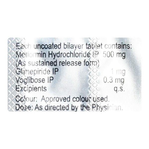 Zoryl MV 1/0.3mg Tablet 10'S