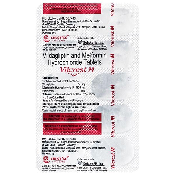 VILCREST M Tablet 10's