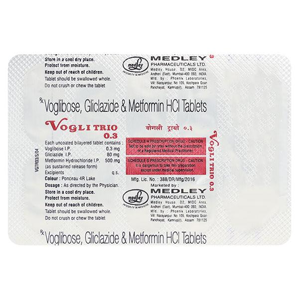 Voglitrio 0.3mg Tablet 10'S