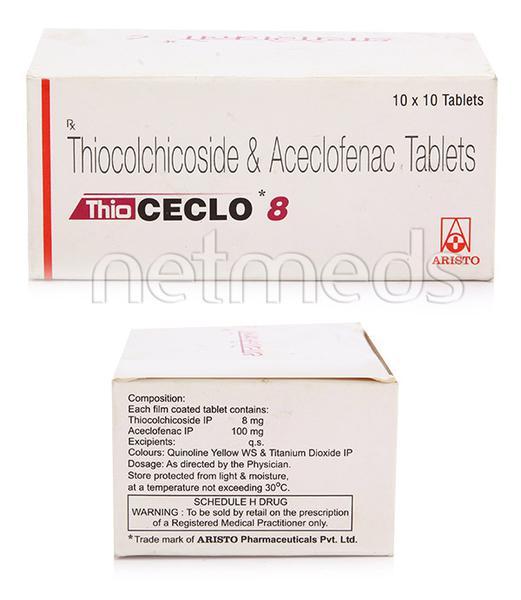 Thioceclo 8mg Tablet 10'S