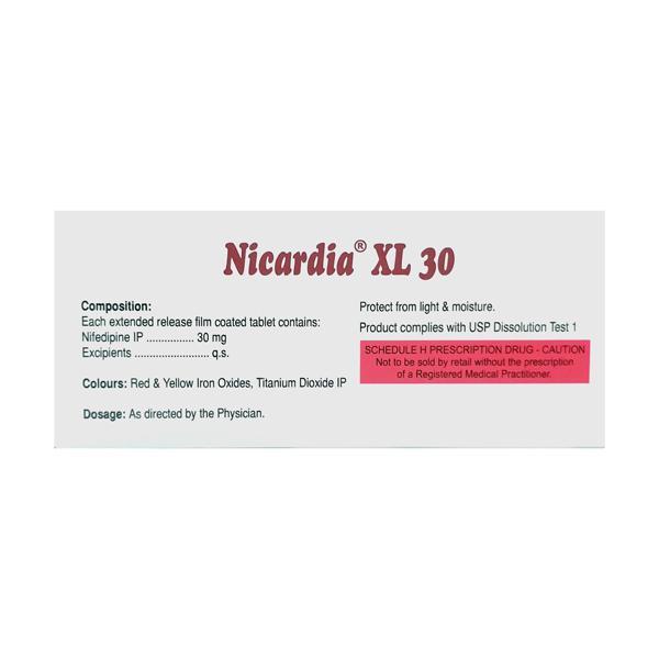 Nicardia XL 30mg Tablet 10'S