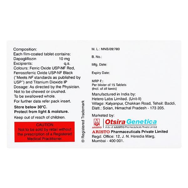 GLUFLOZIN 10 Tablet 15's