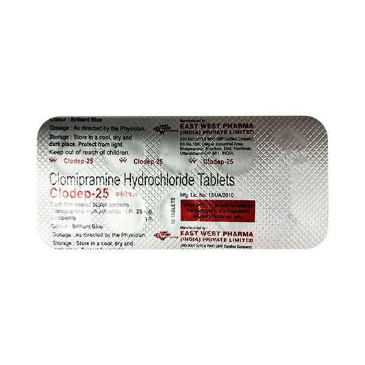 Clodep 25mg Tablet 10'S