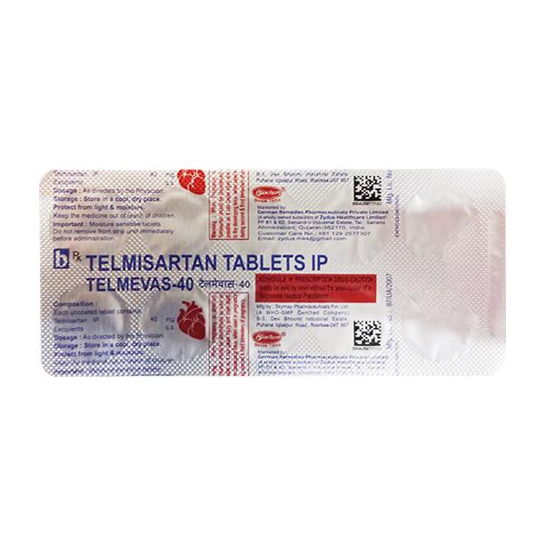 TELMEVAS 40 Tablet 10's