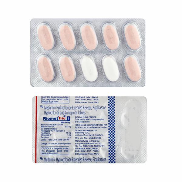 Riomet Trio 1mg Tablet 10'S
