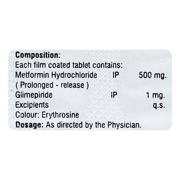 GLIMIGEM M 1/500mg Tablet 10's