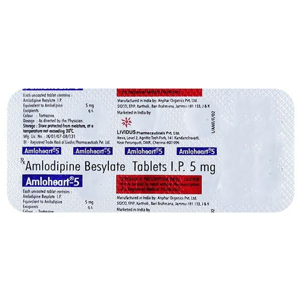 AMLOHEART 5 Tablet 10's