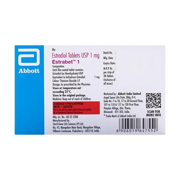 Estrabet 1mg Tablet 28'S